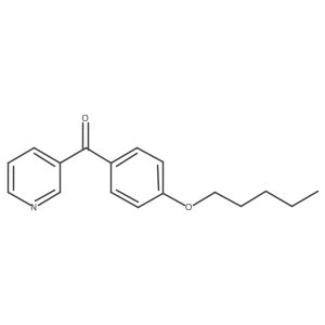 (4-(Pentyloxy)phenyl)(pyridin-3-yl)methanone结构式