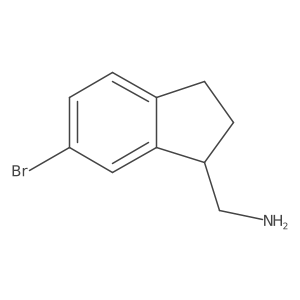(6-Bromo-2,3-dihydro-1H-inden-1-yl)methanamine Structure