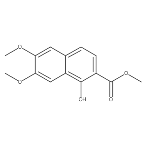 Methyl 1-hydroxy-6,7-dimethoxy-2-naphthalenecarboxylate Structure