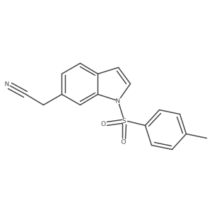 1-(4-Methylphenylsulfonyl)indole-6-acetonitrile结构式