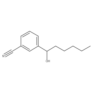 3-(1-Hydroxyhexyl)benzonitrile Structure