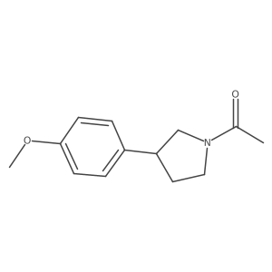 1-(3-(4-Methoxyphenyl)pyrrolidin-1-yl)ethanone结构式