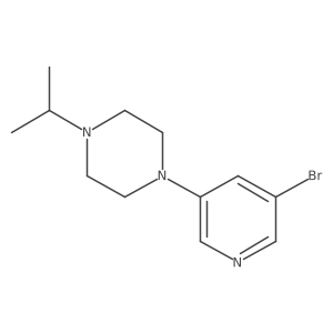 1-(5-Bromopyridin-3-yl)-4-isopropylpiperazine Structure