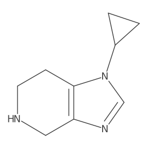 1-cyclopropyl-1H,4H,5H,6H,7H-imidazo[4,5-c]pyridine结构式