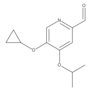 5-Cyclopropoxy-4-isopropoxypicolinaldehyde结构式