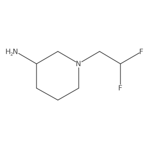 1-(2,2-Difluoroethyl)piperidin-3-amine Structure