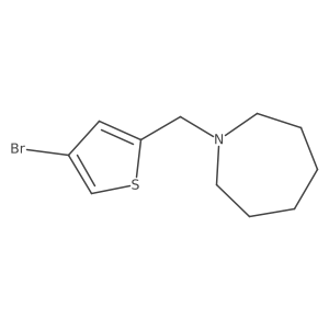 1-[(4-Bromothiophen-2-yl)methyl]azepane结构式