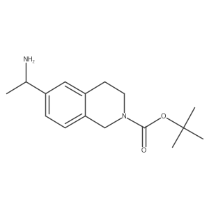 Tert-butyl 6-(1-aminoethyl)-1,2,3,4-tetrahydroisoquinoline-2-carboxylate Structure