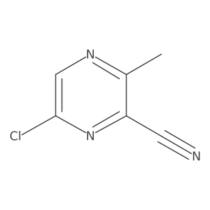 6-Chloro-3-methylpyrazine-2-carbonitrile Structure