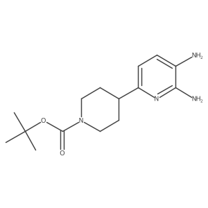 Tert-butyl 4-(5,6-diaminopyridin-2-YL)piperidine-1-carboxylate结构式