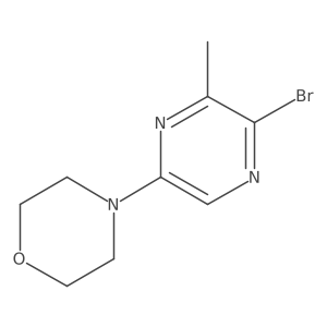 4-(5-Bromo-6-methylpyrazin-2-YL)morpholine结构式