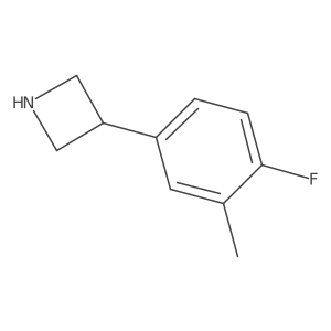 3-(4-Fluoro-3-methylphenyl)azetidine Structure