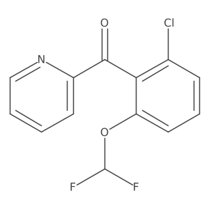 2-(2-Chloro-6-(difluoromethoxy)benzoyl)pyridine Structure