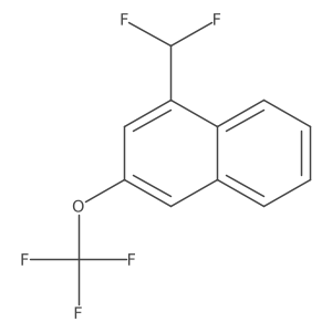 1-(Difluoromethyl)-3-(trifluoromethoxy)naphthalene结构式