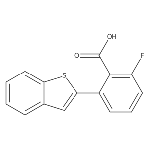 2-[Benzo(b)thiophen-2-yl]-6-fluorobenzoic acid Structure