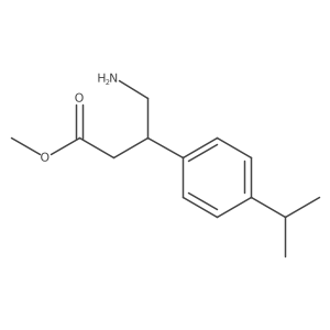 Methyl 4-amino-3-[4-(propan-2-yl)phenyl]butanoate Structure
