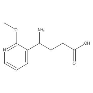 4-Amino-4-(2-methoxypyridin-3-yl)butanoic acid结构式