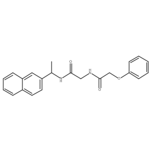 Acetamide, N-[2-[[1-(2-naphthalenyl)ethyl]amino]-2-oxoethyl]-2-phenoxy-结构式