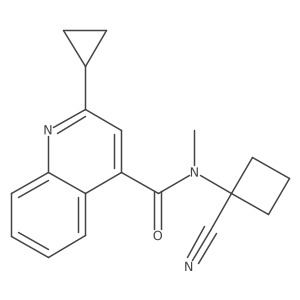 N-(1-cyanocyclobutyl)-2-cyclopropyl-N-methylquinoline-4-carboxamide Structure