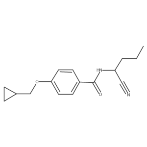 N-(1-cyanobutyl)-4-(cyclopropylmethoxy)benzamide结构式
