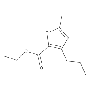 5-Oxazolecarboxylic acid, 2-methyl-4-propyl-, ethyl ester Structure