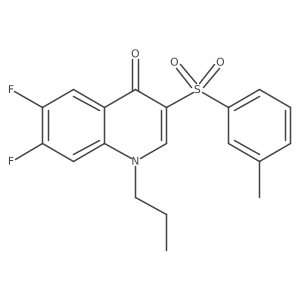 6,7-difluoro-3-[(3-methylphenyl)sulfonyl]-1-propylquinolin-4(1H)-one Structure