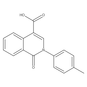 2-(4-Methylphenyl)-1-oxo-1,2-dihydroisoquinoline-4-carboxylic acid Structure