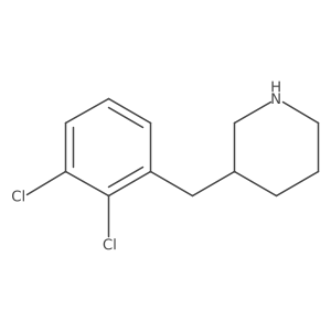 3-[(2,3-Dichlorophenyl)methyl]piperidine结构式