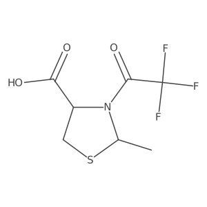 2-Methyl-3-(2,2,2-trifluoroacetyl)thiazolidine-4-carboxylic acid Structure
