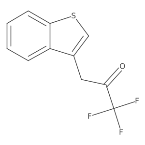 3-(Benzo[b]thiophen-3-yl)-1,1,1-trifluoropropan-2-one Structure
