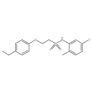 N-(5-chloro-2-methylphenyl)-2-(4-ethylphenoxy)ethanesulfonamide结构式