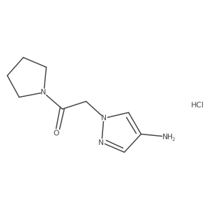2-(4-Amino-pyrazol-1-yl)-1-pyrrolidin-1-yl-ethanone hydrochloride Structure