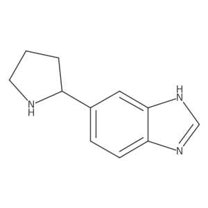 5-(pyrrolidin-2-yl)-1H-1,3-benzodiazole结构式