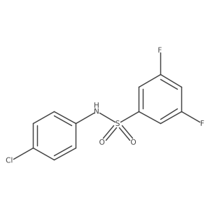 N-(4-chlorophenyl)-3,5-difluorobenzenesulfonamide Structure