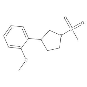 3-(2-Methoxyphenyl)-1-(methylsulfonyl)pyrrolidine结构式