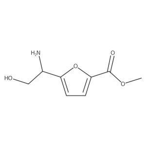 methyl 5-[(1S)-1-amino-2-hydroxy-ethyl]furan-2-carboxylate结构式