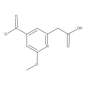(6-Methoxy-4-nitropyridin-2-YL)acetic acid结构式