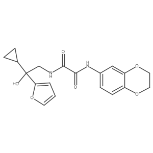 N1-(2-cyclopropyl-2-(furan-2-yl)-2-hydroxyethyl)-N2-(2,3-dihydrobenzo[b][1,4]dioxin-6-yl)oxalamide Structure