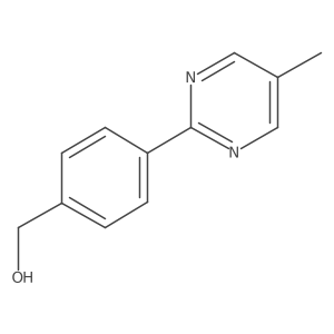 4-(5-Methyl-2-pyrimidinyl)benzenemethanol Structure