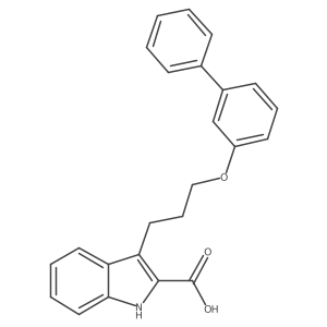 3-[3-([1,1'-Biphenyl]-3-yloxy)propyl]-1H-indole-2-carboxylic acid结构式