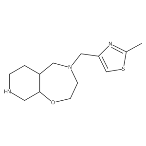 (5aR,9aS)-4-[(2-methyl-1,3-thiazol-4-yl)methyl]-3,5,5a,6,7,8,9,9a-octahydro-2H-pyrido[4,3-f][1,4]oxazepine Structure