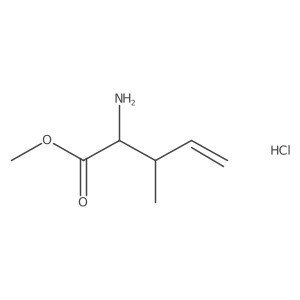 Methyl 2-amino-3-methylpent-4-enoate hydrochloride结构式