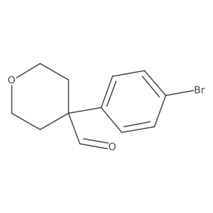 4-(4-Bromophenyl)tetrahydro-2H-pyran-4-carbaldehyde Structure