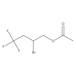 (2-Bromo-4,4,4-trifluorobutyl)acetate结构式