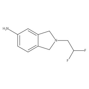 2-(2,2-difluoroethyl)-2,3-dihydro-1H-isoindol-5-amine结构式