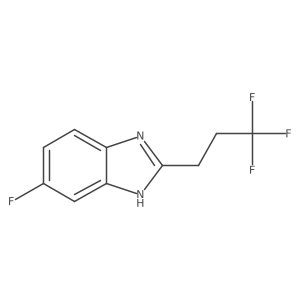 6-fluoro-2-(3,3,3-trifluoropropyl)-1H-1,3-benzodiazole结构式
