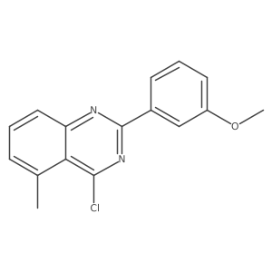4-Chloro-2-(3-methoxyphenyl)-5-methylquinazoline结构式