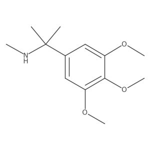 Methyl[2-(3,4,5-trimethoxyphenyl)propan-2-yl]amine结构式