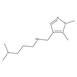 [(1,5-Dimethyl-1H-pyrazol-4-yl)methyl][3-(dimethylamino)propyl]amine结构式