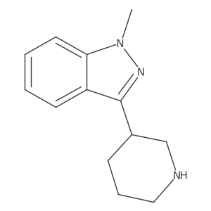 1-methyl-3-(piperidin-3-yl)-1H-indazole结构式